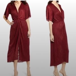 Nordstrom Burgundy Midi Dress